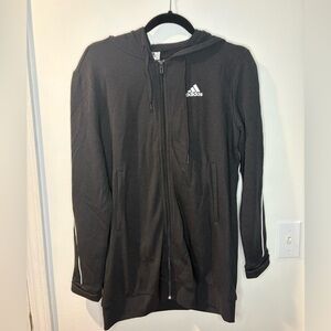 Black Adidas Hooded Track Jacket #33
